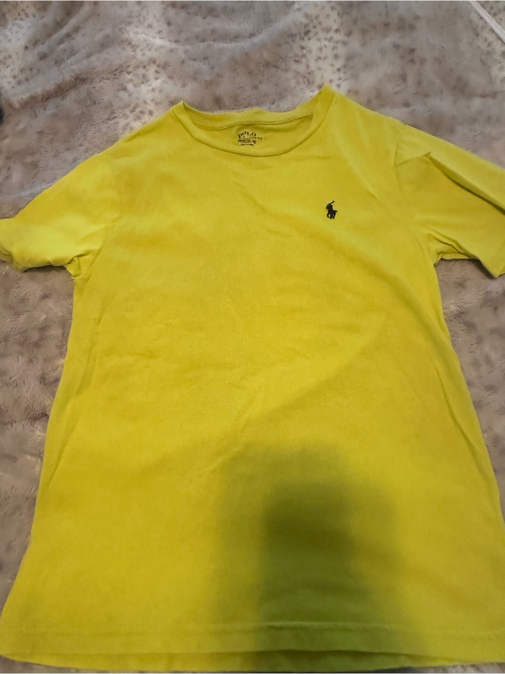 Boys yellow Ralph Lauren polo shirt